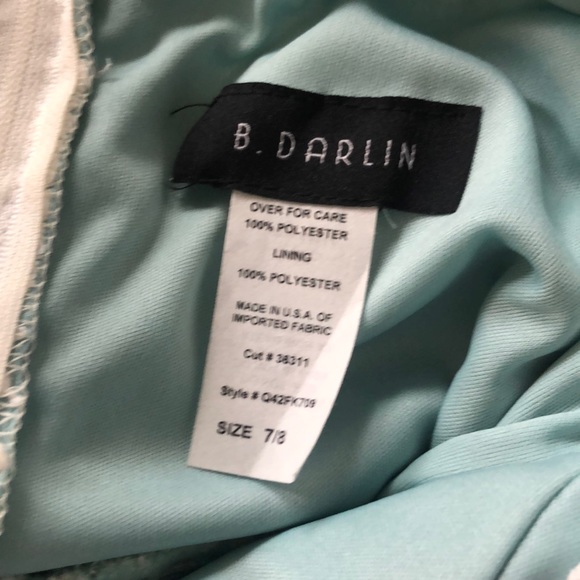 Mint dress with lace overlay - Picture 4 of 4